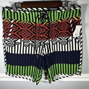 MENS LARGE MULTICOLORED Aztec LULAROE BOARD/SWIM‎ SHORTS - NWT